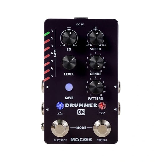 MOOER Stereo Drummer X2 Guitar Pedal