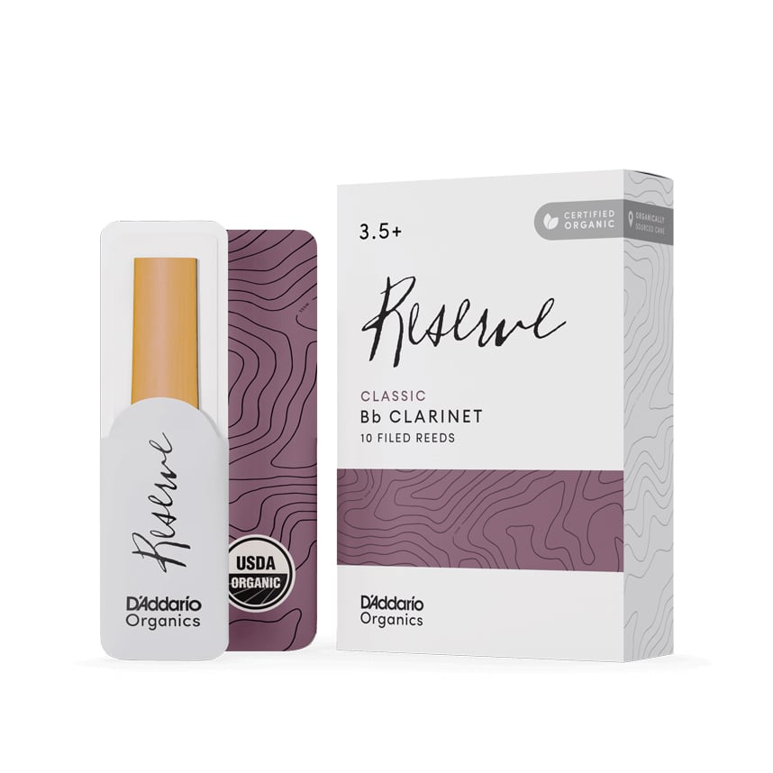 Daddario Reserve Classic Organic 3.5+ 10 UN Bb Clarinet Reed