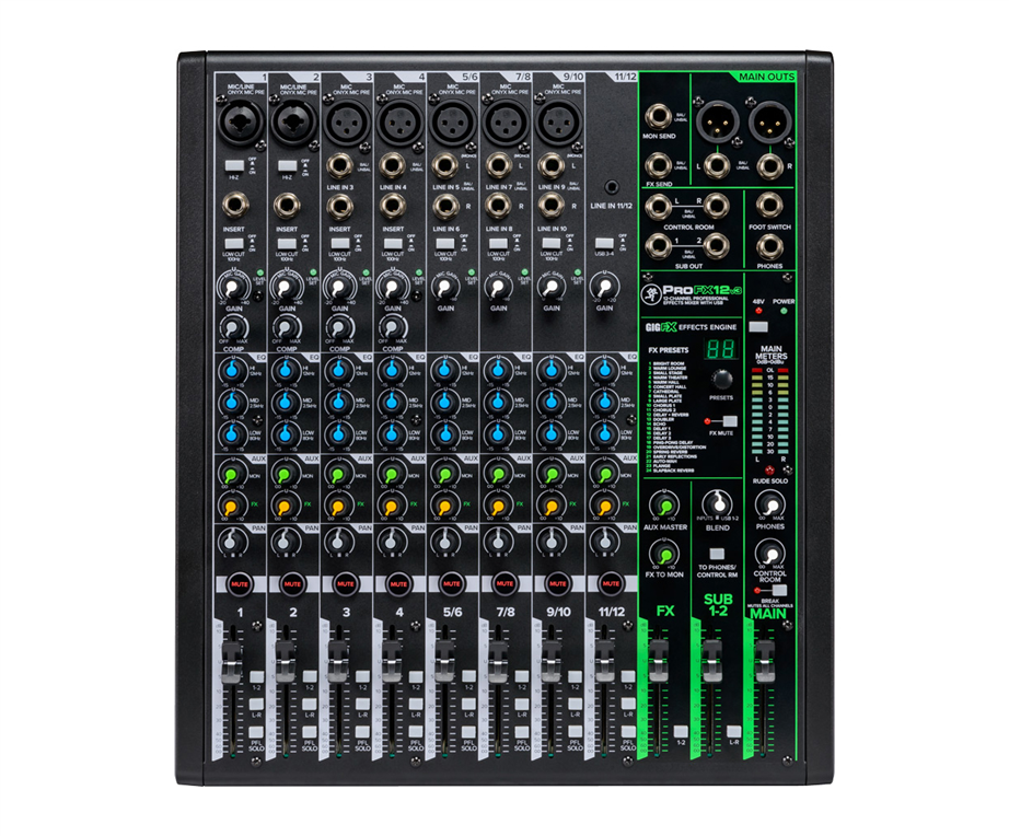 Mesa de Mistura Mackie ProFX12v3