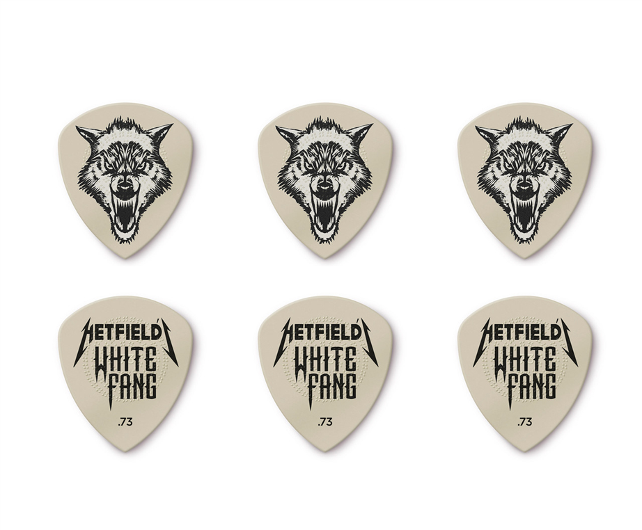Dunlop PH122T-073 Hetfield White Fang 6 un Picks
