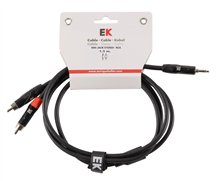 EK PY00115 1,5mt MJackSt/2xRcaM Cable