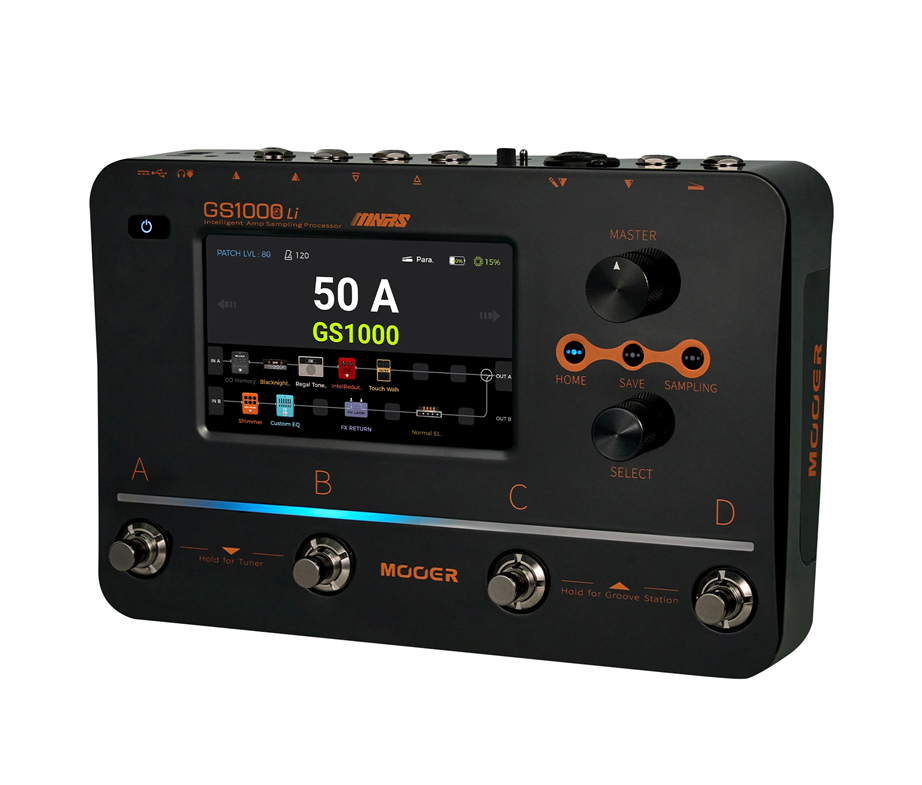 MOOER GS1000 Li Amp Profiling Effects Pedalboard