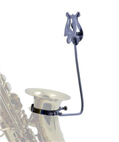 Estante de Marcha Sax Soprano curvo Samba 1292SM Prateado