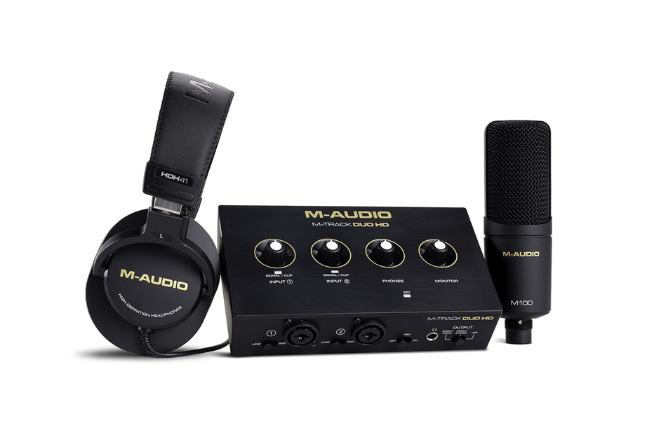 Pack Interface Áudio USB M-AUDIO M-Track Duo HD Producer