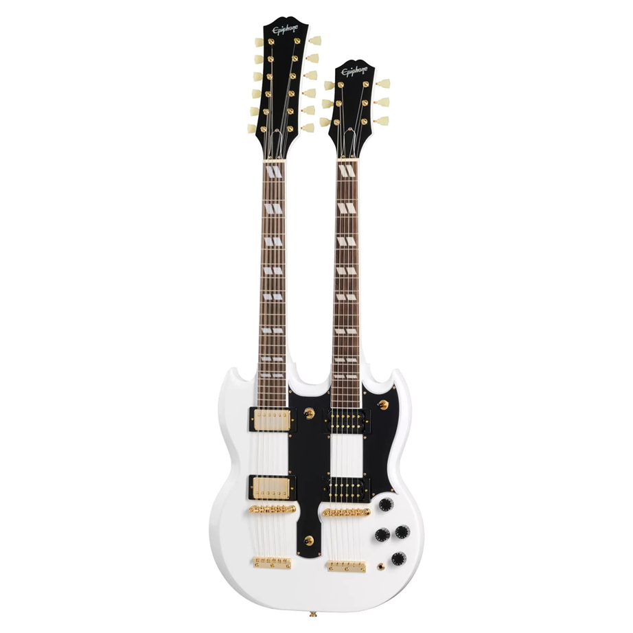 Epiphone G-1275 Double Neck Alpine White Edición Limitada
