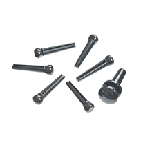 D'Addario PWPS10 Thermoplastic Acoustic Guitar Pin Black