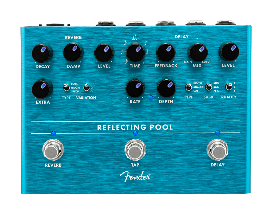 Fender Reflecting Pool Delay/Reverb Guitar Pedal