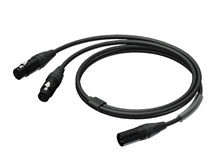 Procab PRA736/1.5 1xXLRM/2xXLRF Neutrik Cable
