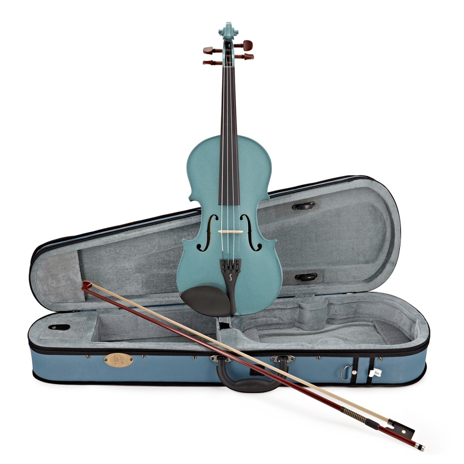 Stentor Harlequin 1/2 Metallic Light Blue Violin