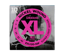 D'Addario EXL120 009-042 Pack10 Electric guitar strings