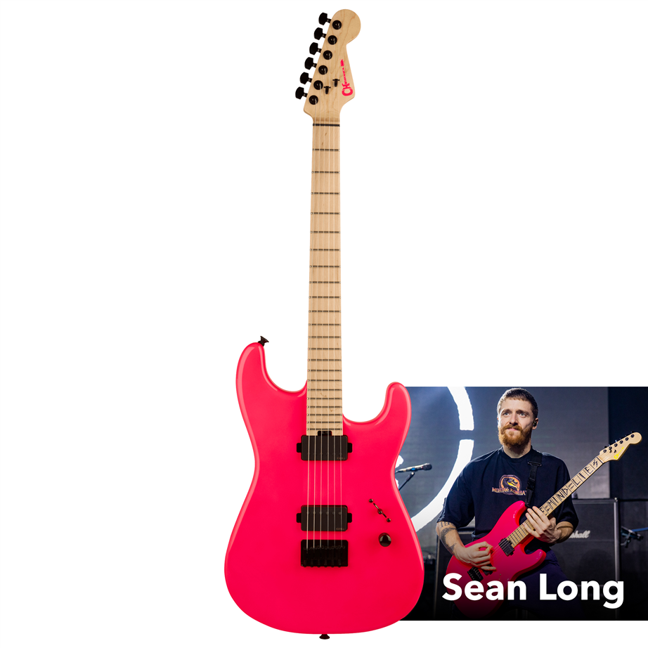 Charvel Sean Long Signature Pro-Mod San Dimas Style 1 HH HT M Neon Pink