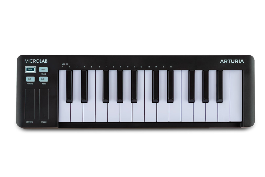 Arturia MicroLab Mk3 Black MIDI Controller Keyboard