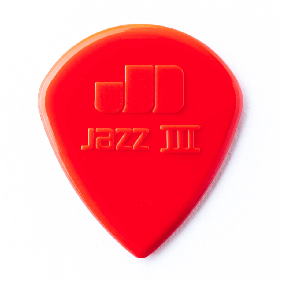 Jim Dunlop Jazz III Nylon 47P3N Red 1.38mm 6 UN Picks