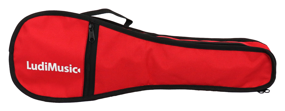 Saco para Cavaquinho Ludimusic 23 Vermelho Com logo