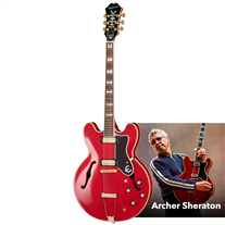 Epiphone Noel Gallagher Riviera Dark Wine Red | Ludimusic