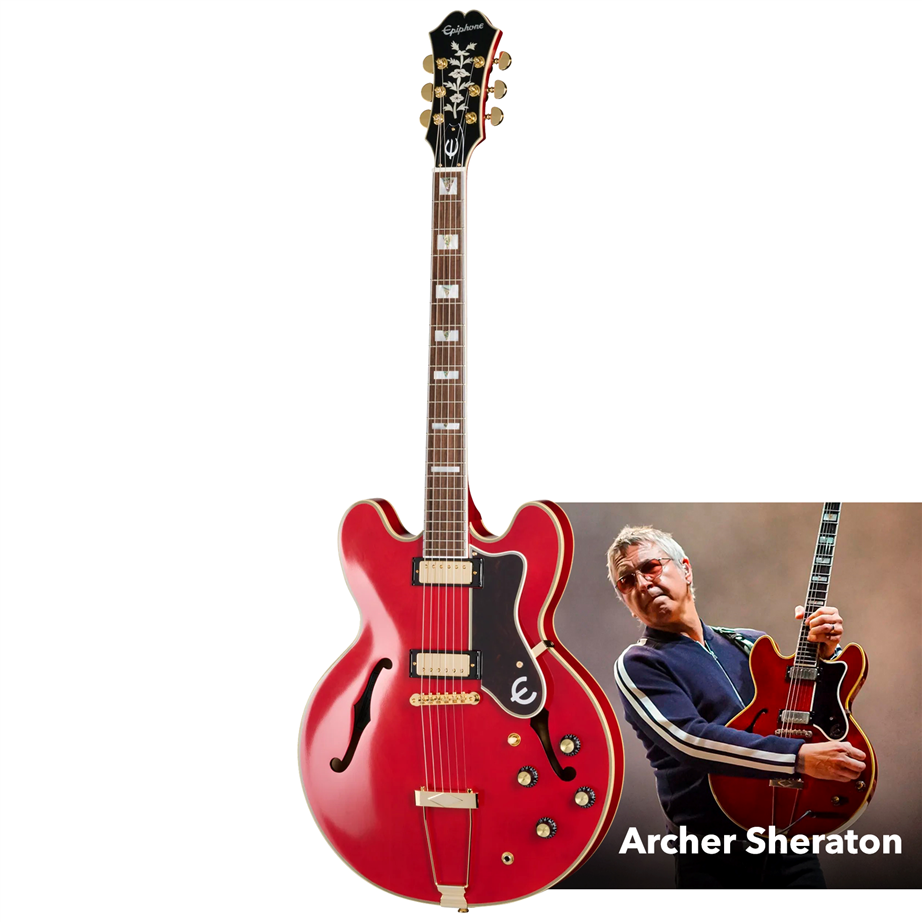 Epiphone Masterbilt Gem Archer Sheraton Cherry Red