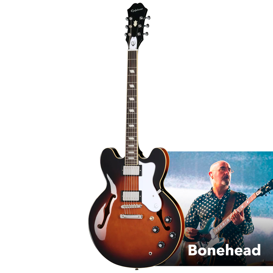 Epiphone Bonehead Riviera Dark Tobacco Sunburst | Ludimusic