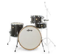 Ludwig Continental 4-Pc Shell Pack Satin Black