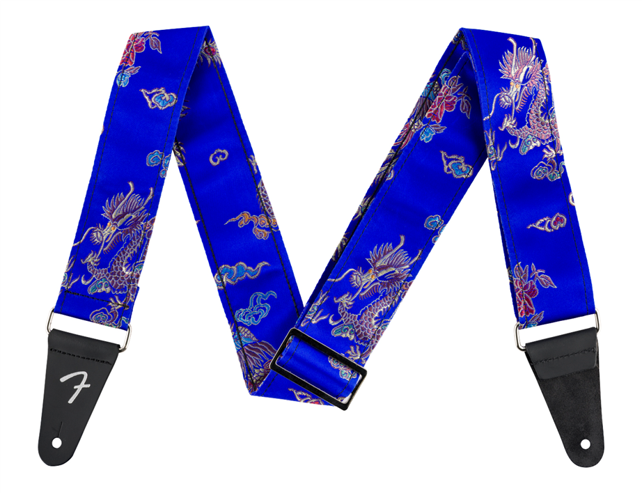 Fender Satin Dragon Strap Royal Blue Guitar Strap