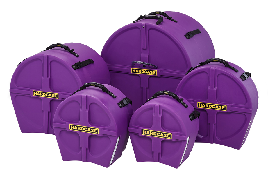 Hardcase HPFUSION2 Purple Drum Kit Case Set