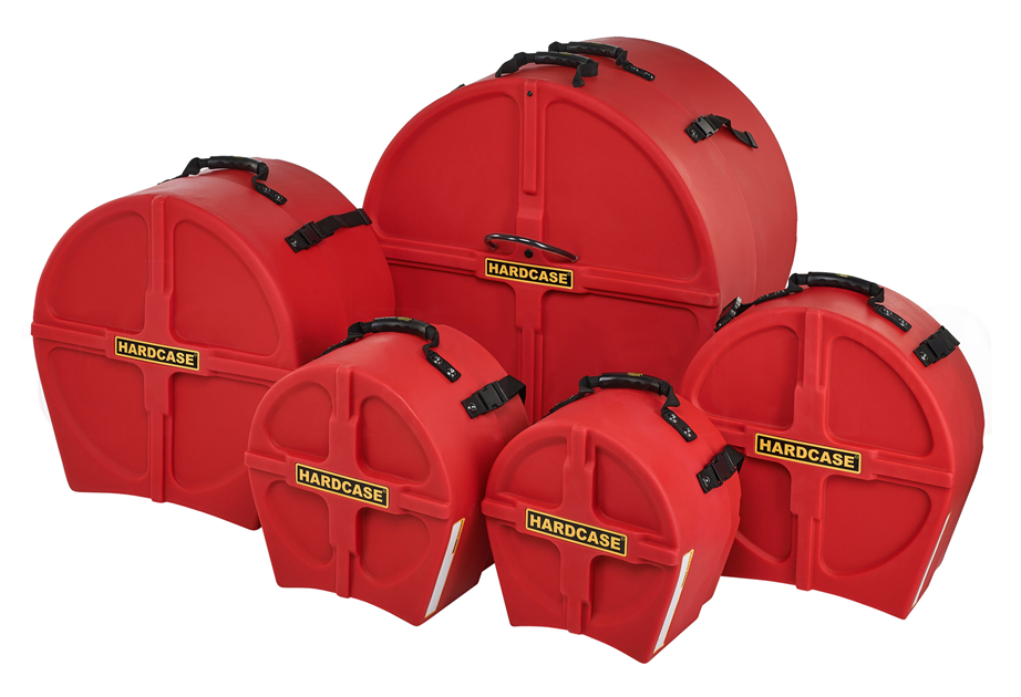 Hardcase HPFUSION2 Red Drum Kit Case Set