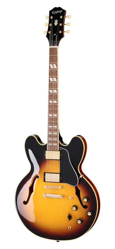 Epiphone ES-345 (Varitone, Stop Tail, Incl. Premium Gig Bag) Tri-Burst