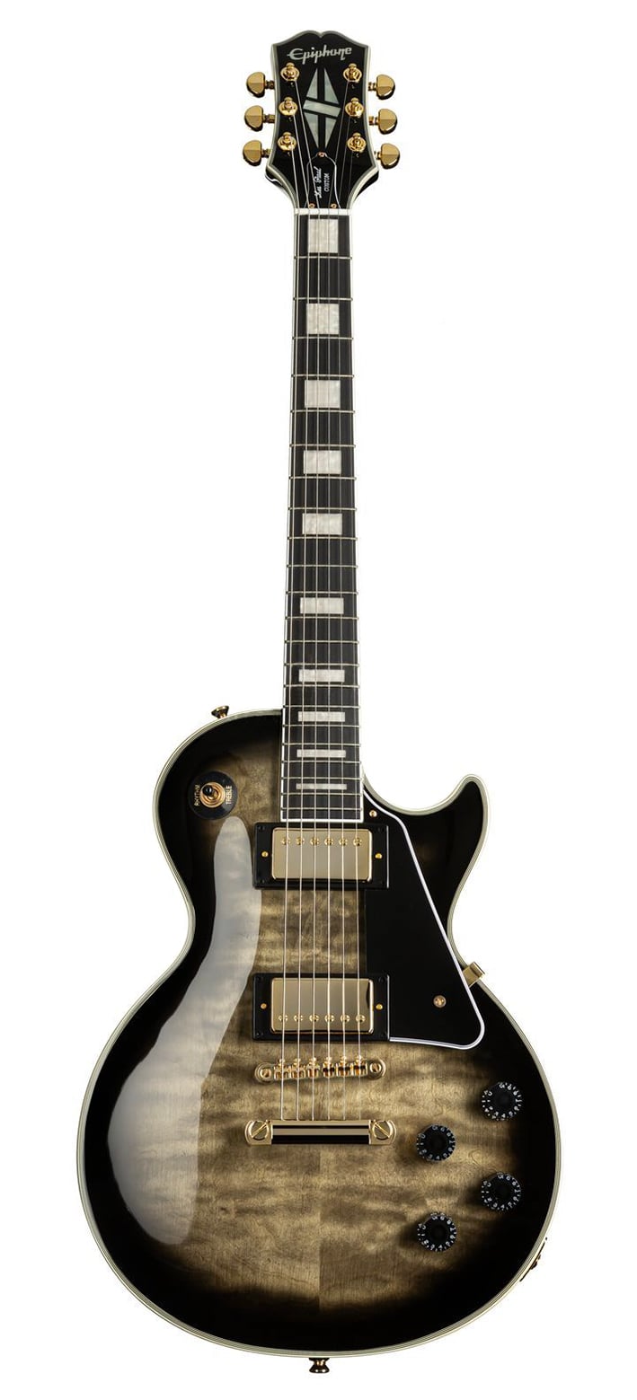 Epiphone Les Paul Custom Quilt Cobra Burst