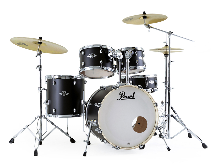 Pearl Export EXX725SP Satin Shadow Black Drumkit