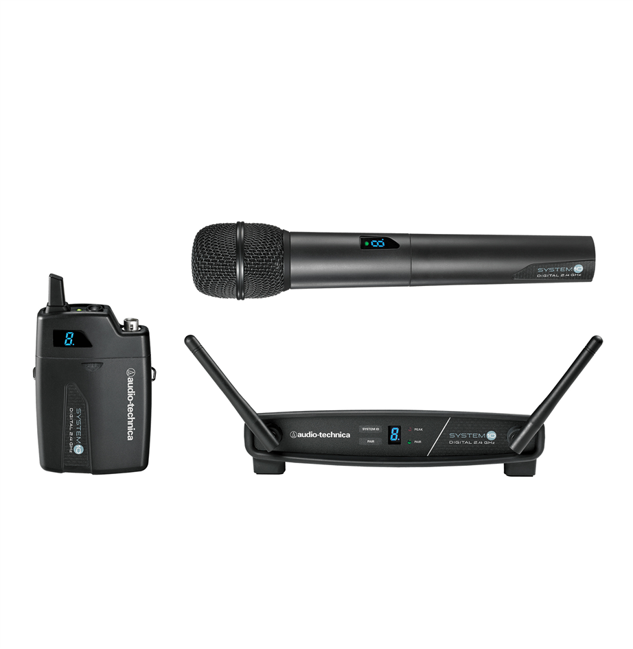 Sistema Wireless para Sopros Audio-Technica System 10 Bodypack ATW-1101