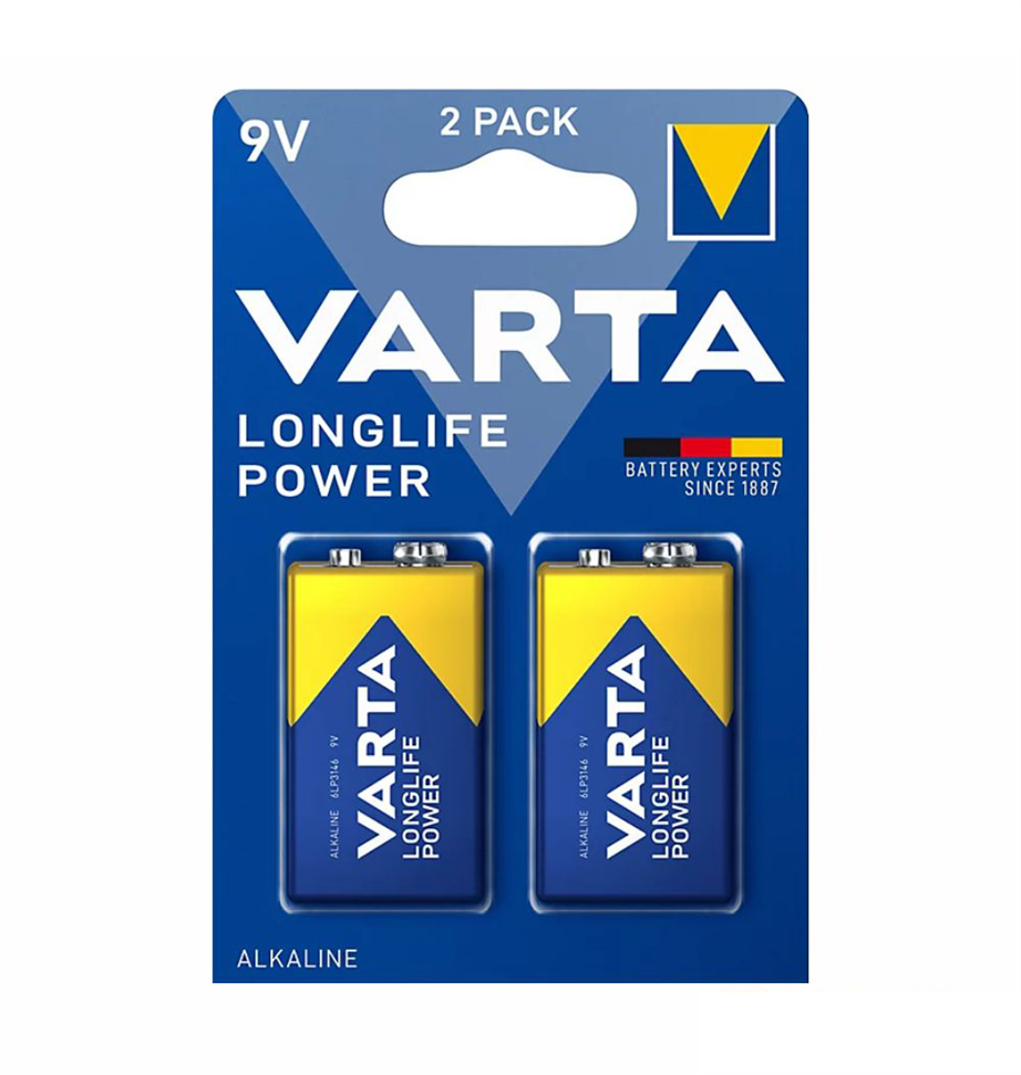 Pilha Varta 9V 6LP3146 Longlife Power 2 UN