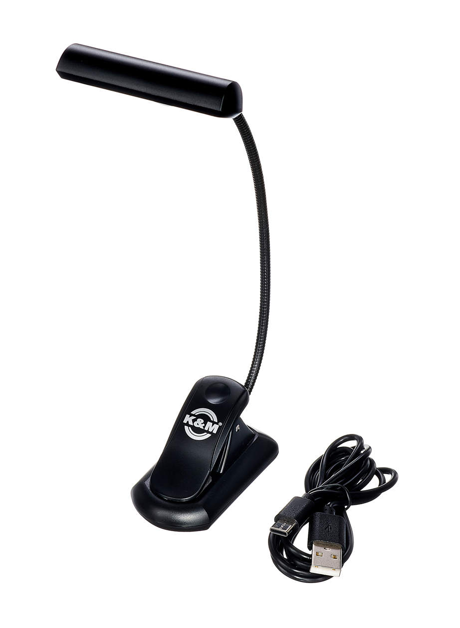 Candeeiro Estante K&M 12264 LED FlexLight Akku Black