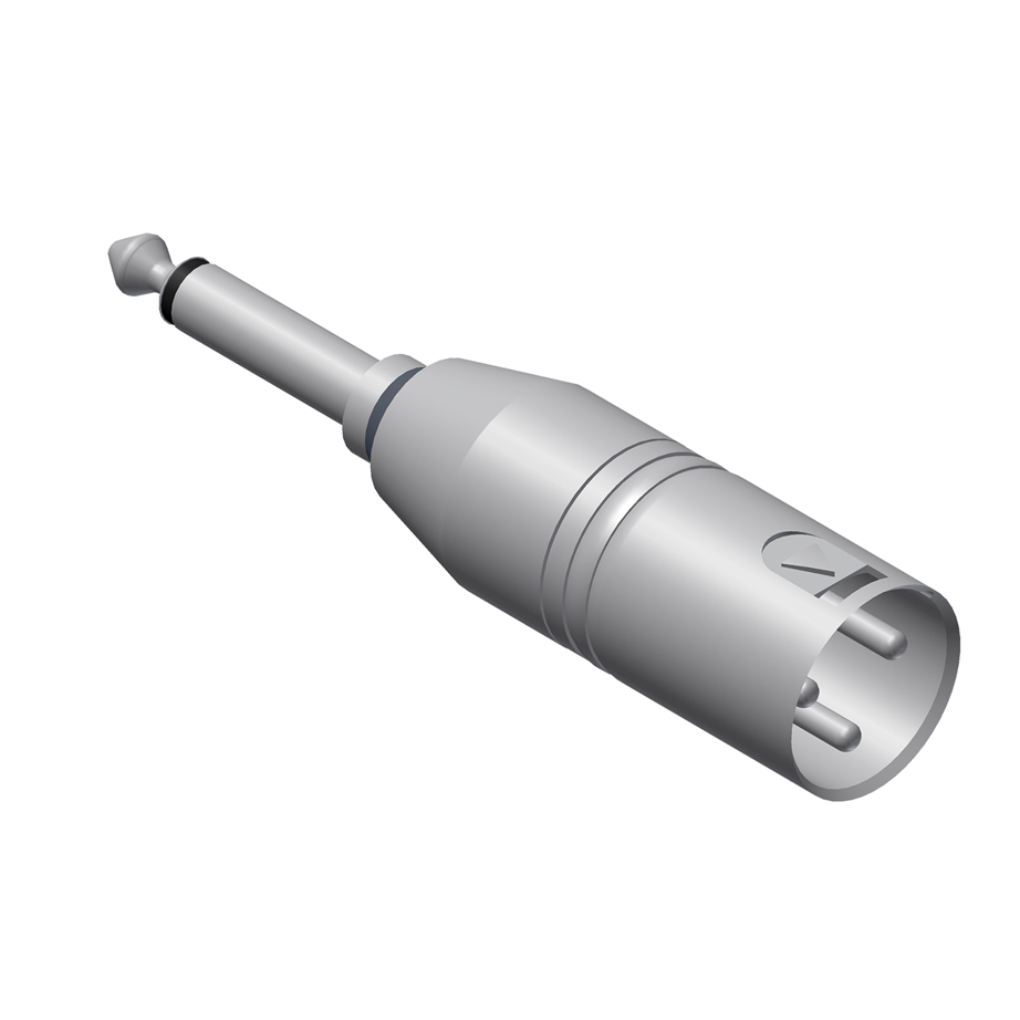 Procab VC126 XLR Male / 6.3 mm Jack Adapter Plug