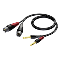 Procab CLA708/3 2xXlrM-2xJackM 3mts Cable