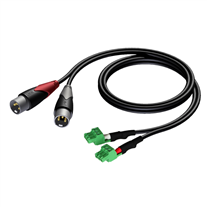 Procab CLA834/3 2xXlrM-2xterminal block (3p - 3.8) Cable
