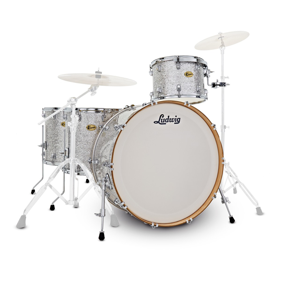 Ludwig Continental 5-Pc Shell Pack Silver Sparkle