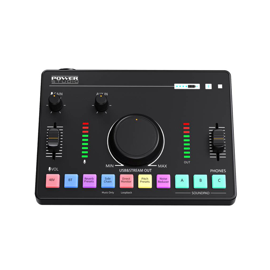 PowerStudio SMO 120 NEO Podcast USB Audio Interface mixer