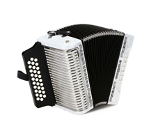 Hohner Corona II White Diatonic Accordion