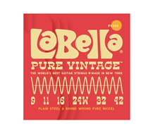 La Bella Pure Vintage PV942 Electric Guitar String Set