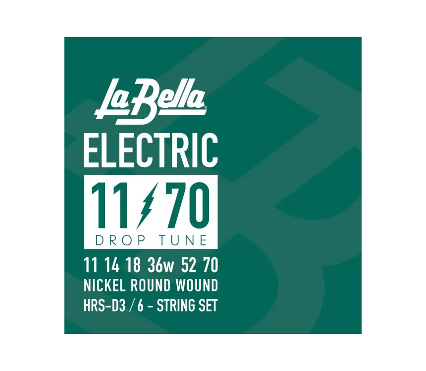 La Bella HRS-D3 Drop 011-070 Electric Guitar String Set