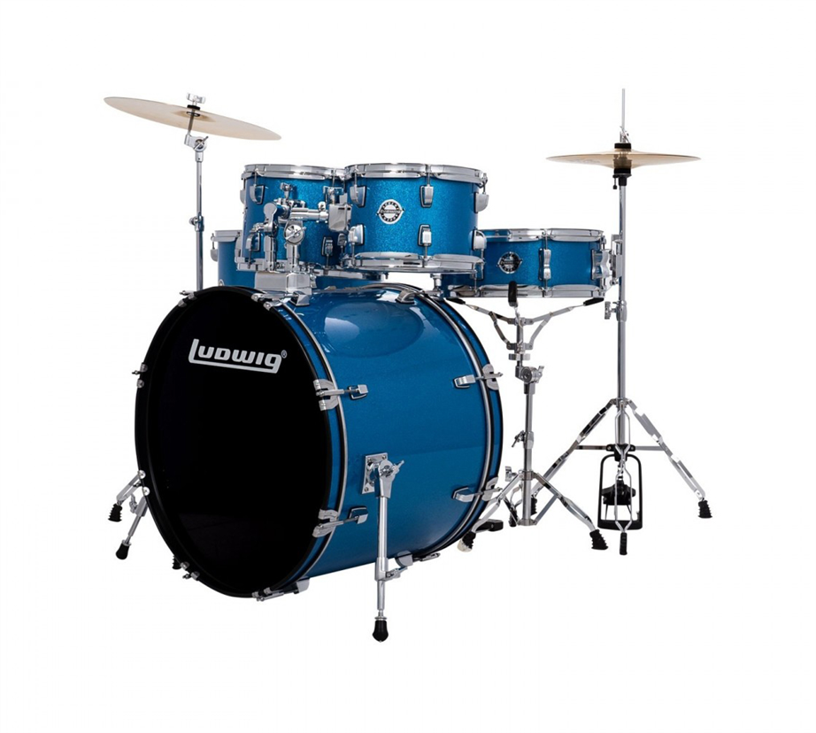 Ludwig Accent Drive 5-Pc Blue Sparkle