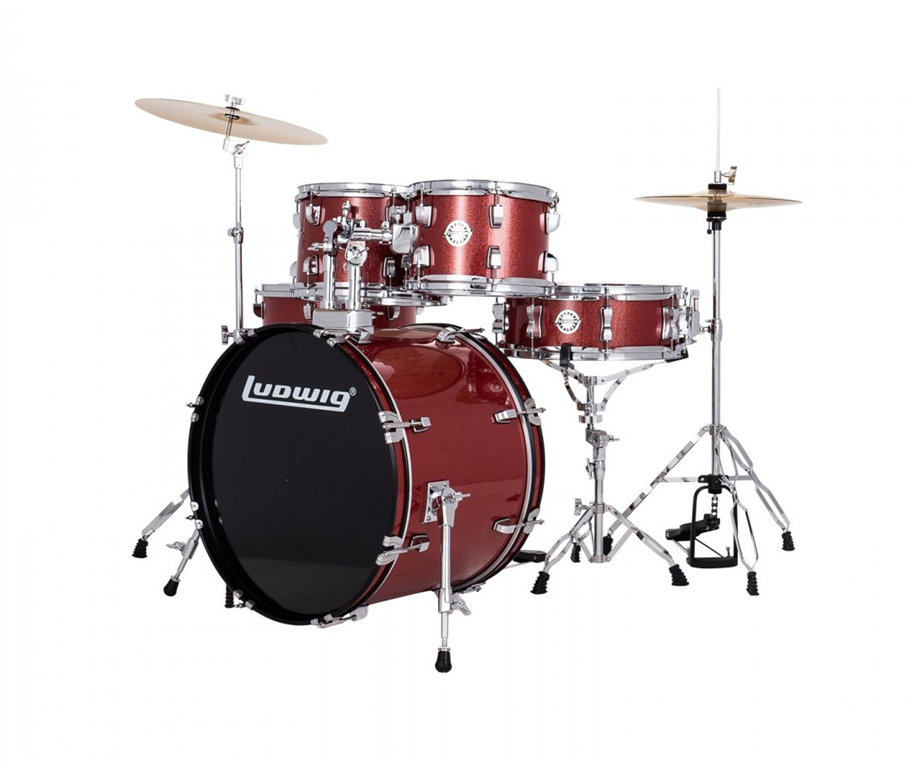Ludwig Accent Drive 5-Pc Red Sparkle