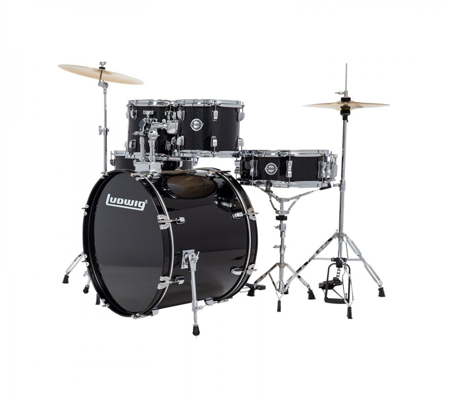 Ludwig Accent Drive 5-Pc Black Sparkle