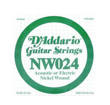 D'Addario NW024 Individual Steel Guitar String