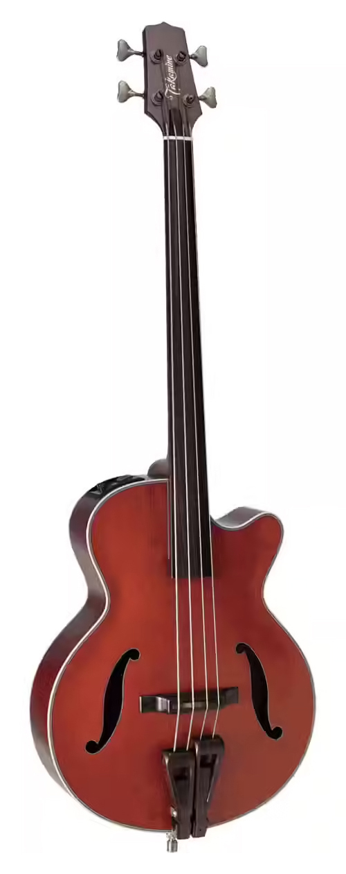 Takamine DB10 F-Hole Bass CW Satin Red Stain Hybrid Bass