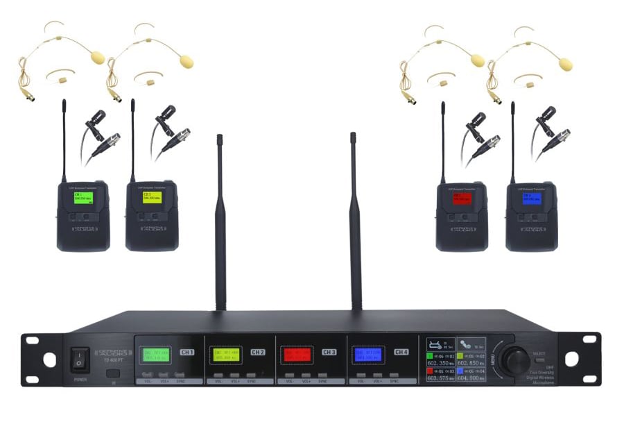 Definitive Audio TD 400 PT 4 Headset Wireless Microphone