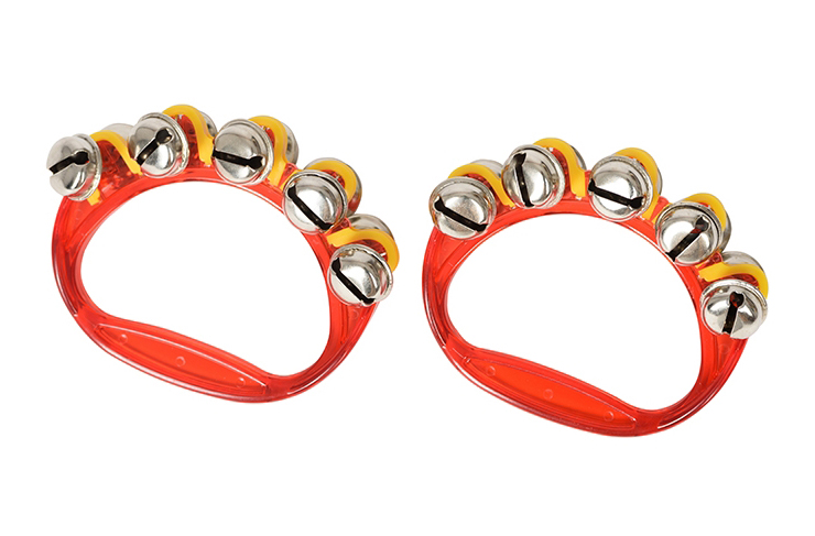 Adamastor B005-1 Red Sleigh Bells (Pair)