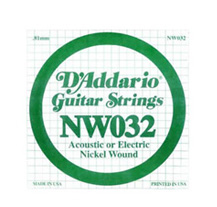 D'Addario NW032 Individual Steel Guitar String