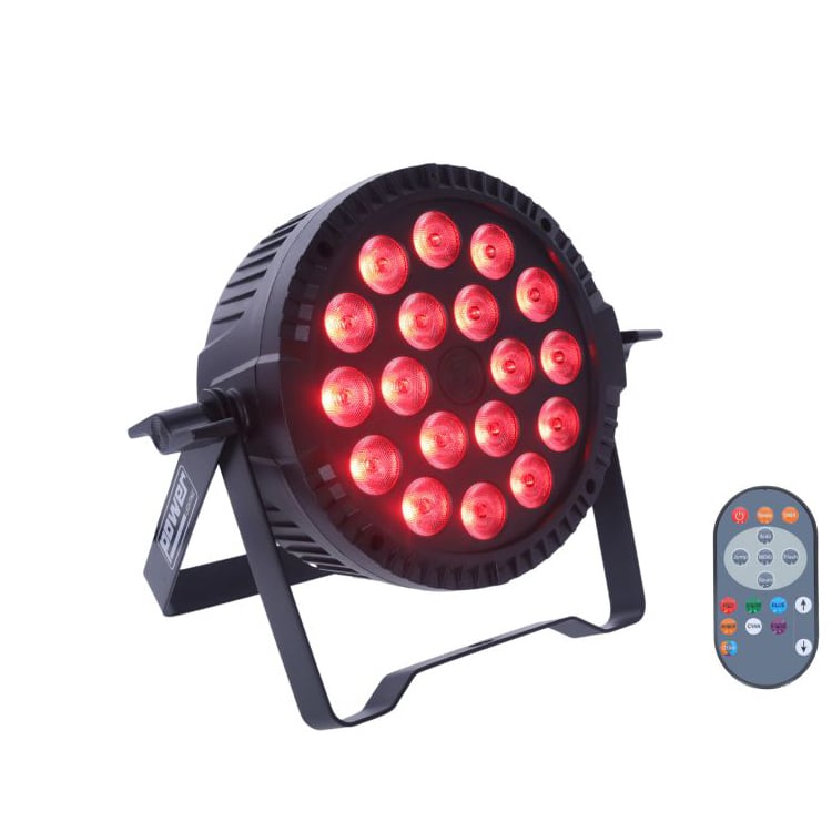 PowerLighting Par Slim 18x6W Quad LED Projector 4-in-1