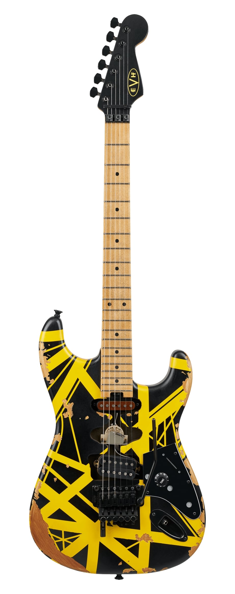 EVH Limited Edition Striped Series Frankenstein Frankie Black with