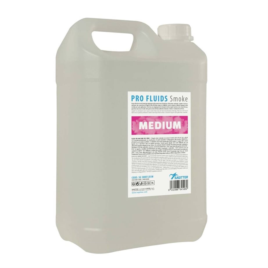 Líquido Sagitter Pro Fluid Smoke medium 5 litros
